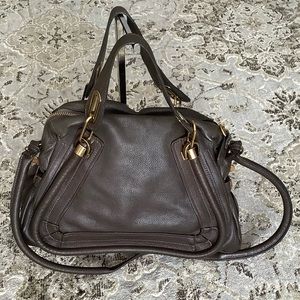CHLOE PARATY leather bag -medium🤎🤎🤎